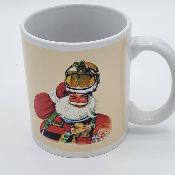 Norman Rockwell Inspired Space Age Santa Mug - Picture 3 of 7